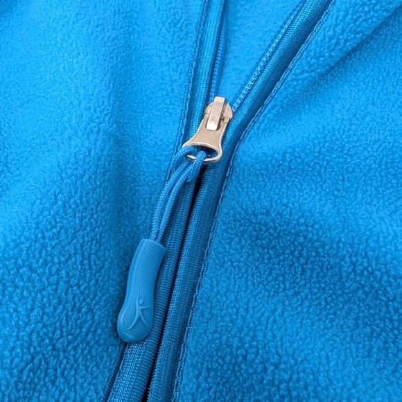 Danskin Women's Medium Deep Cyan Fleece Vest | Warm Cozy Athleisure Layer - Picture 9 of 9